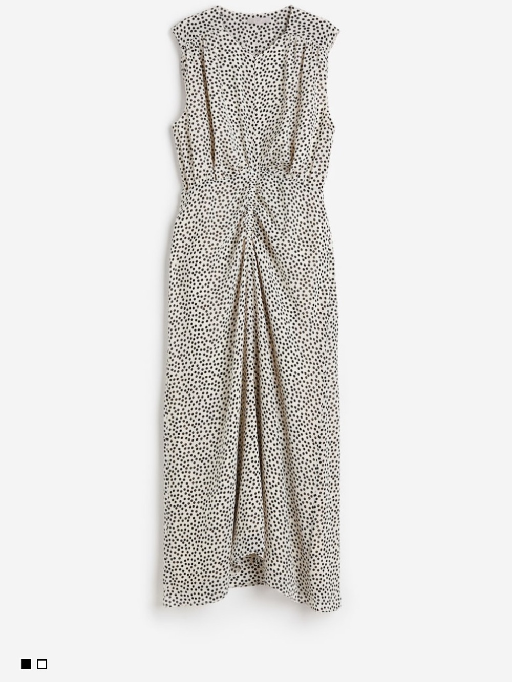 H&M Polka Dot Classic Style Sleeveless Chiffon Maxi Dress Size XS